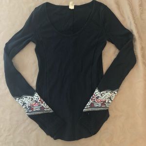 Black free people long sleeve